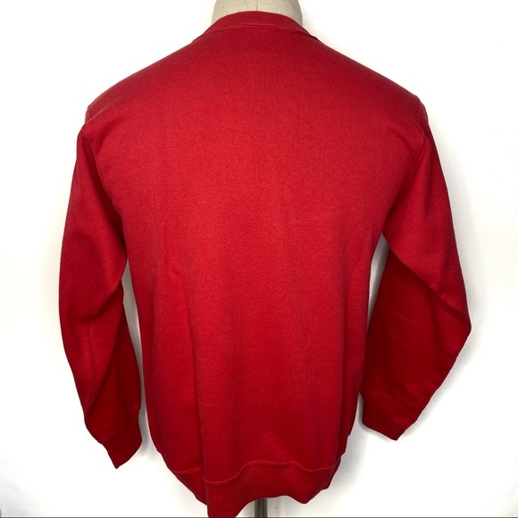 Vintage 90’s Florida In God We Trust Red Crewneck Sweatshirt Made in USA Medium - Picture 3 of 9
